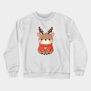 Fat Christmas Deer Crewneck Sweatshirt